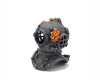 deco diver helmet coral 16x17x22cm