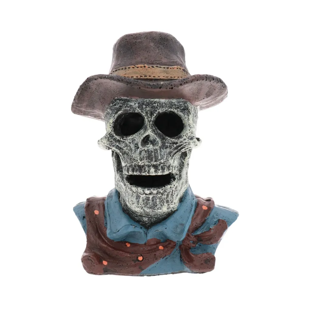 superfish skull cowboy 10x13x9 cm