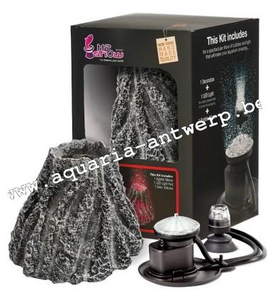 hydor h2show deco kit vulcano (airpump/red light/deco)