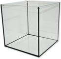 aquarium volglas kubus 40x40x40cm (6mm, geslepen bovenranden, zwarte silicone, 64l)