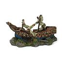 deco boat sinking 21.5x9x12cm