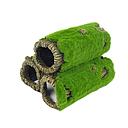 deco mossy tubes 15.8x13.3x11cm