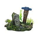 deco totem 2 faces - 15.5x9.5x12.5cm